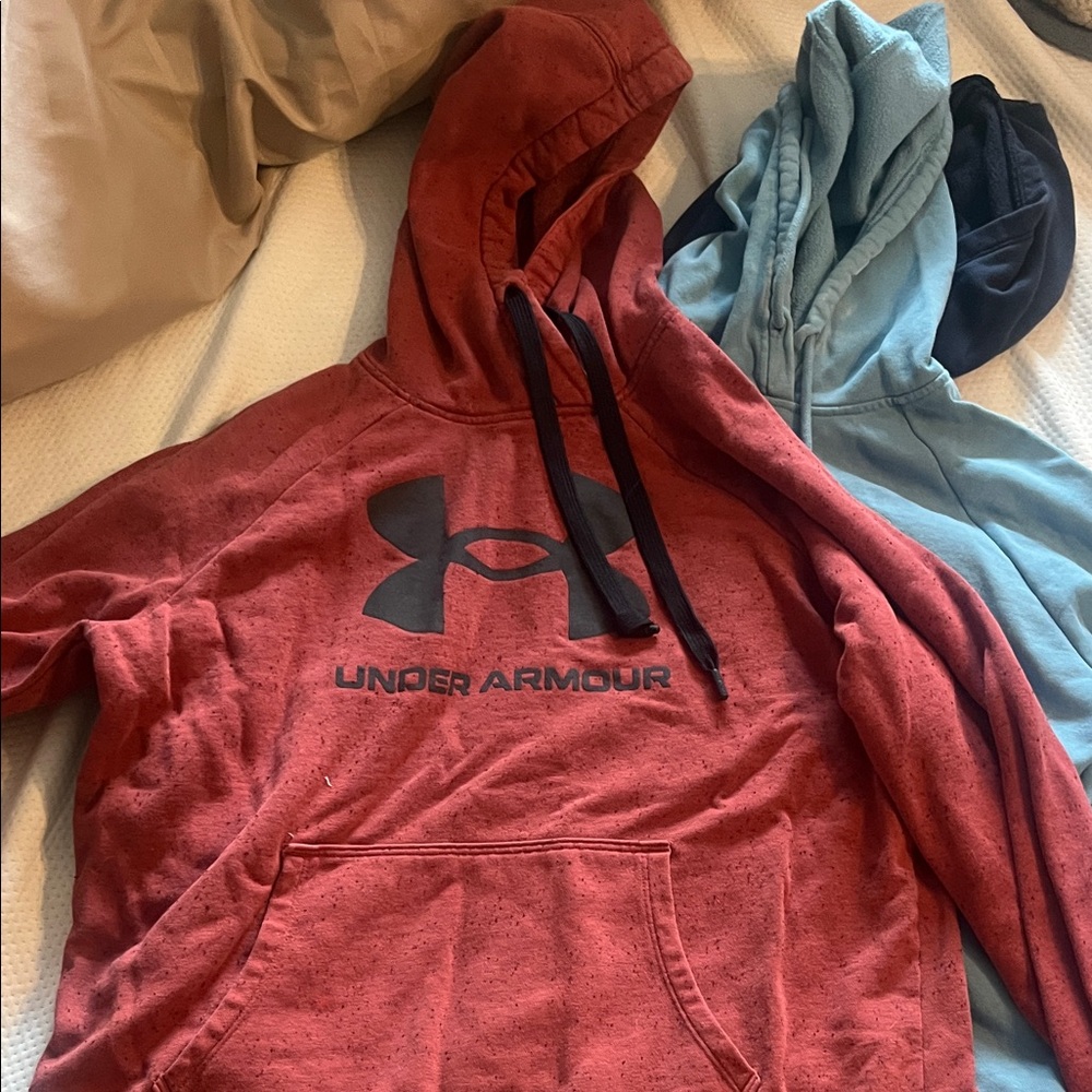Under Armour Maroon Hoodie with Logo